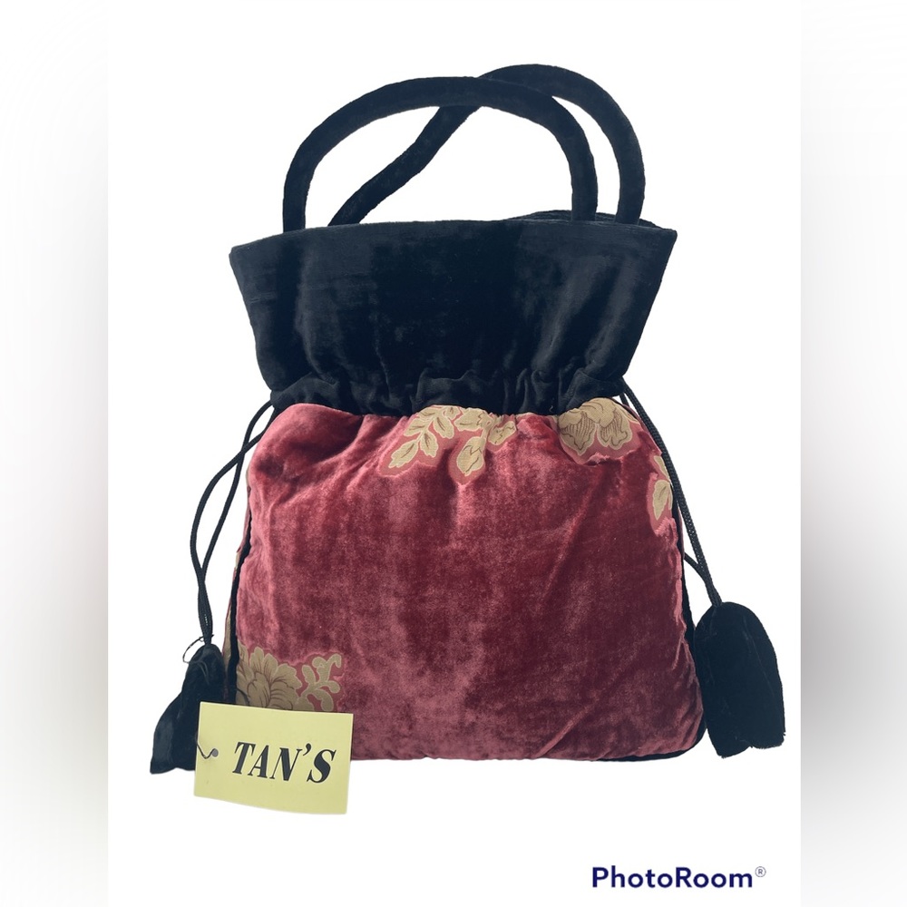 Rose pink velvet pouch